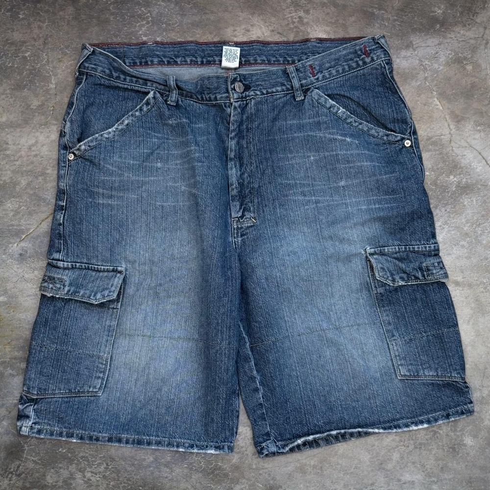 Vintage Guess Baggy Distressed Jean Shorts Men's 39 Skater Grunge Jorts 90s Y2K